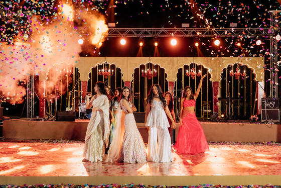 Prachi & Subham: sangeet décor at ITC Grand Goa